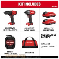 Craftsman combo v20  Atornillador / Impacto 2 baterias